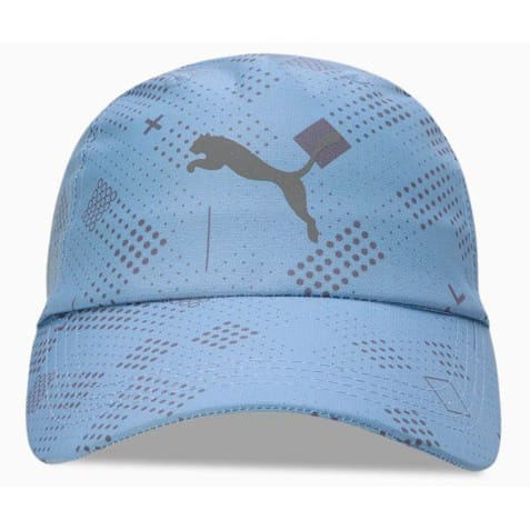 Side view of PUMA Unisex Lifestyle Cap, highlighting the adjustable strap, breathable fabric, and iconic PUMA logo, designed for a comfortable and stylish fit during casual wear.