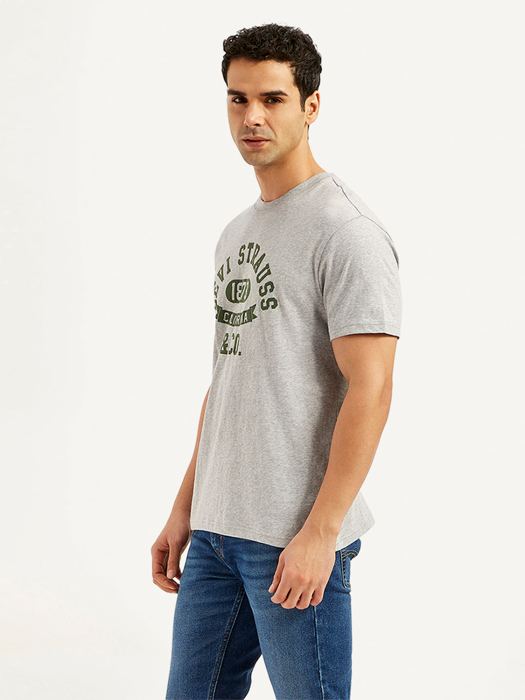 LEVIS Men's Typographic Print Slim Fit T-Shirt