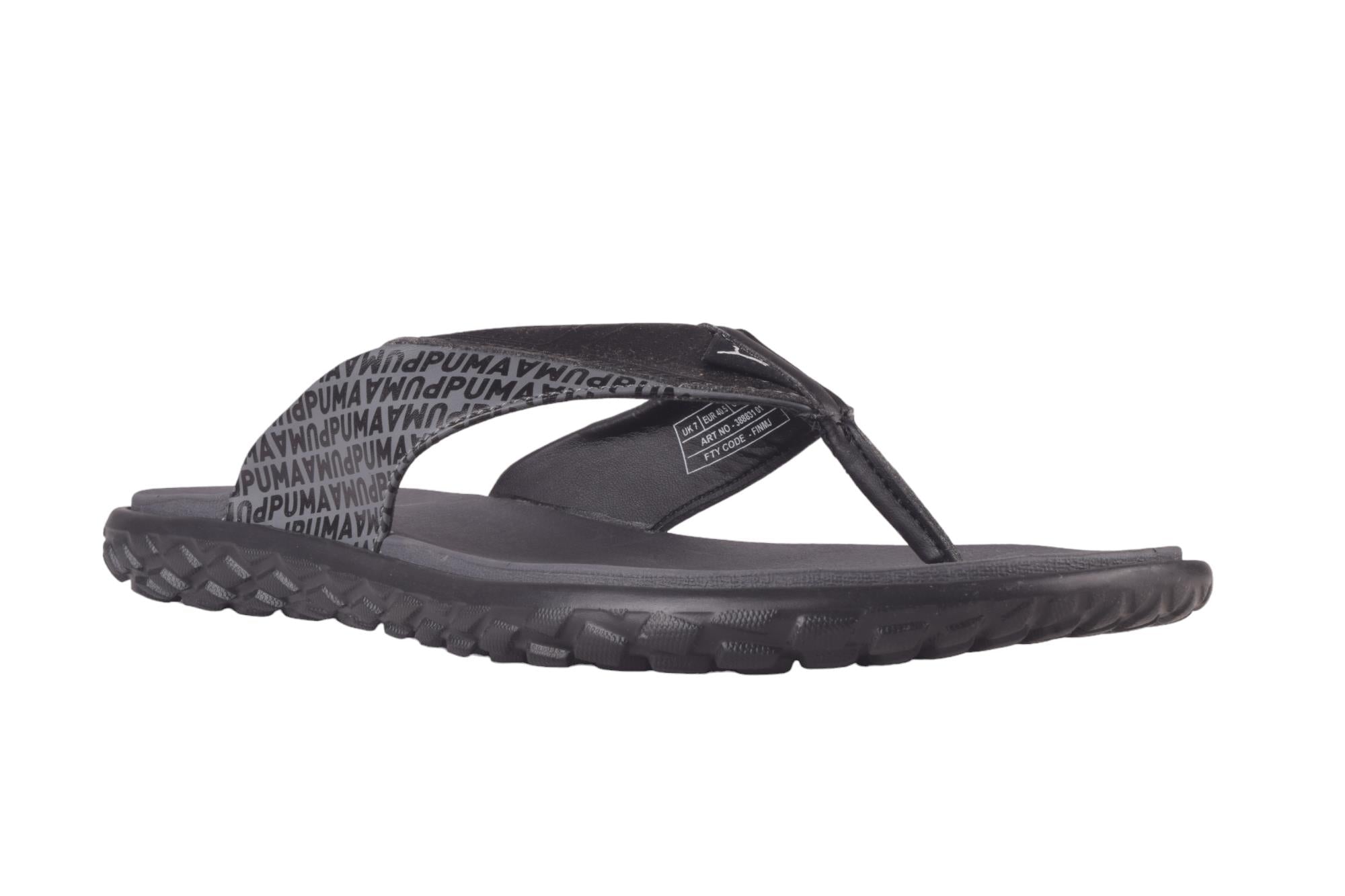 Side view of the PUMA Galaxy Comfort V4 Men Sandal, showcasing adjustable straps, cushioned footbed, and a sleek, durable design.