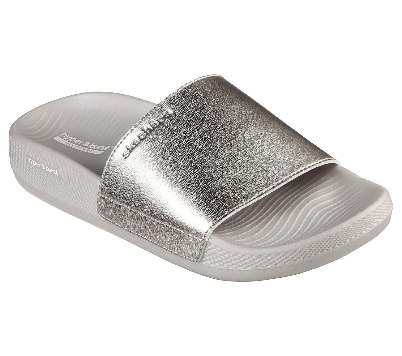 SKECHERS HYPER SLIDE - SHINE ON Women's Slide-140431-GLD