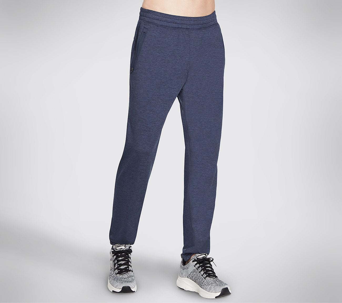 Side view of Skechers Skech-Knits Ultra Go Tapered Men's joggers with modern design and tapered fit