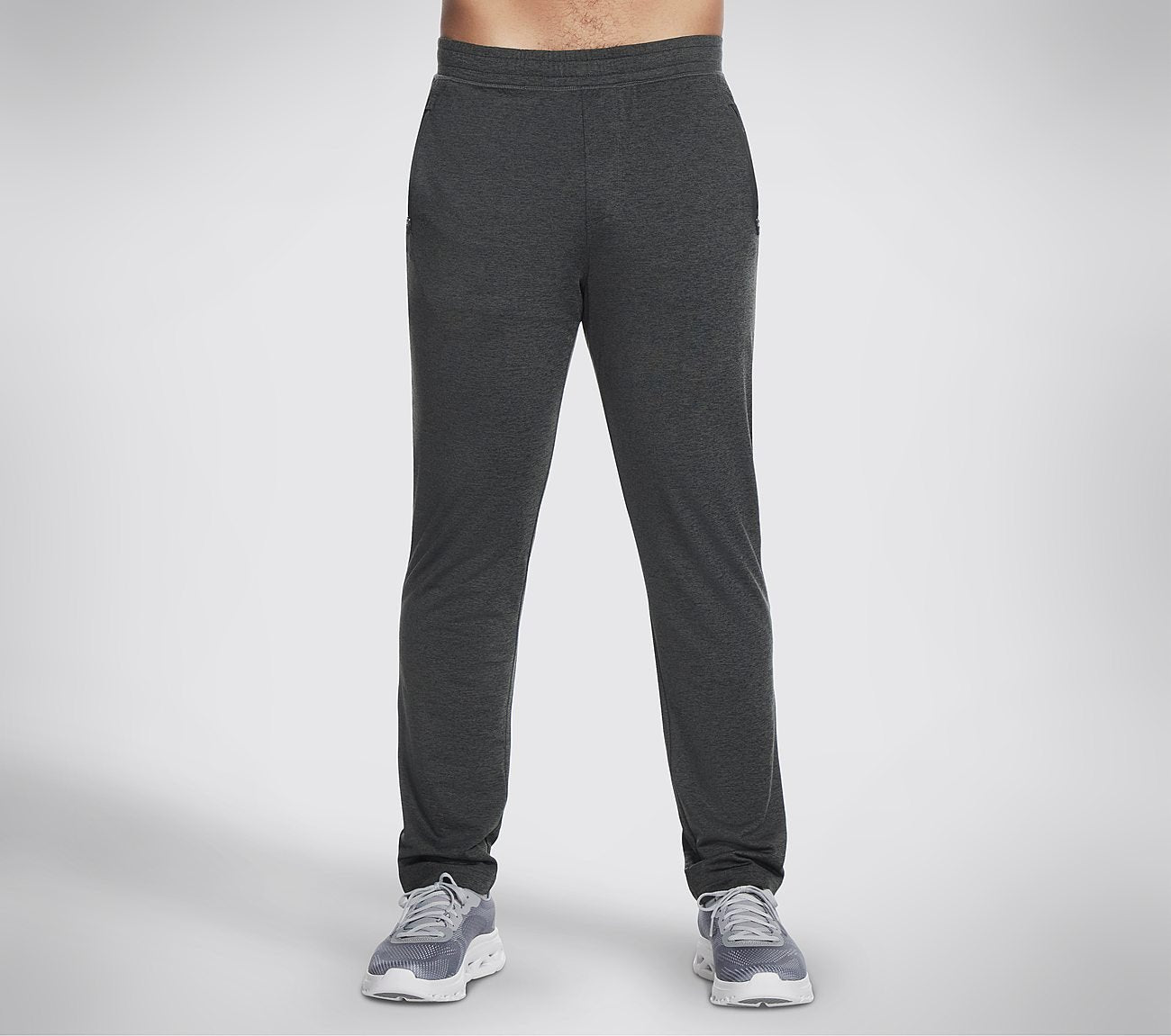 Side view of Skechers Skech-Knits Ultra Go Tapered Men's joggers with modern design and tapered fit