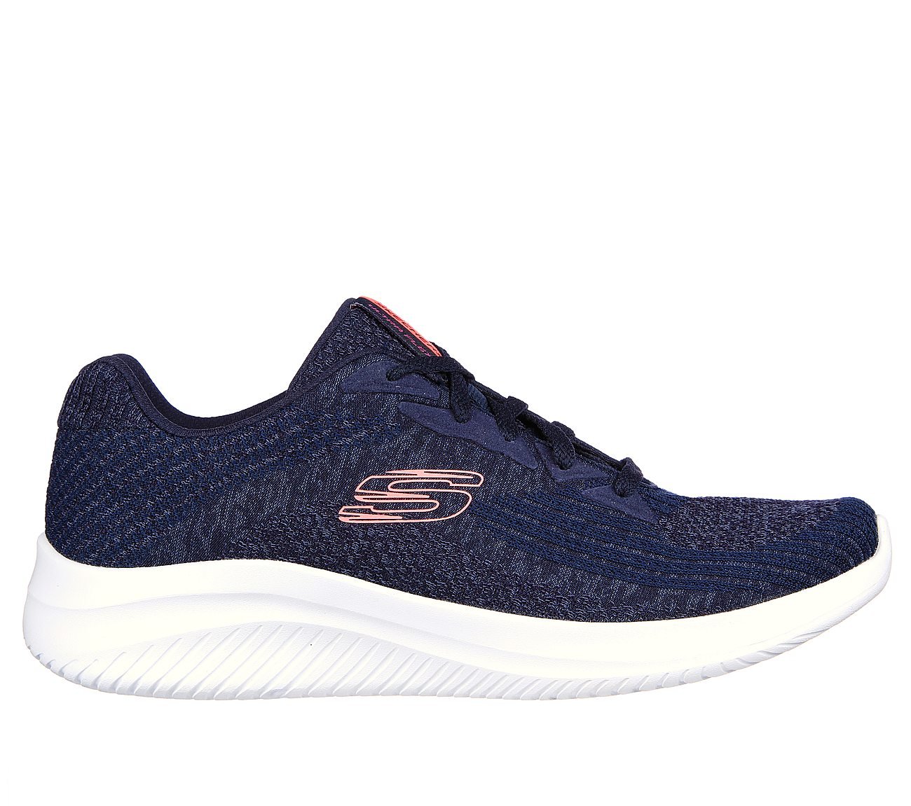 Side view of Skechers Ultra Flex 3.0  Best WoMen's lace-up active footwear with modern design