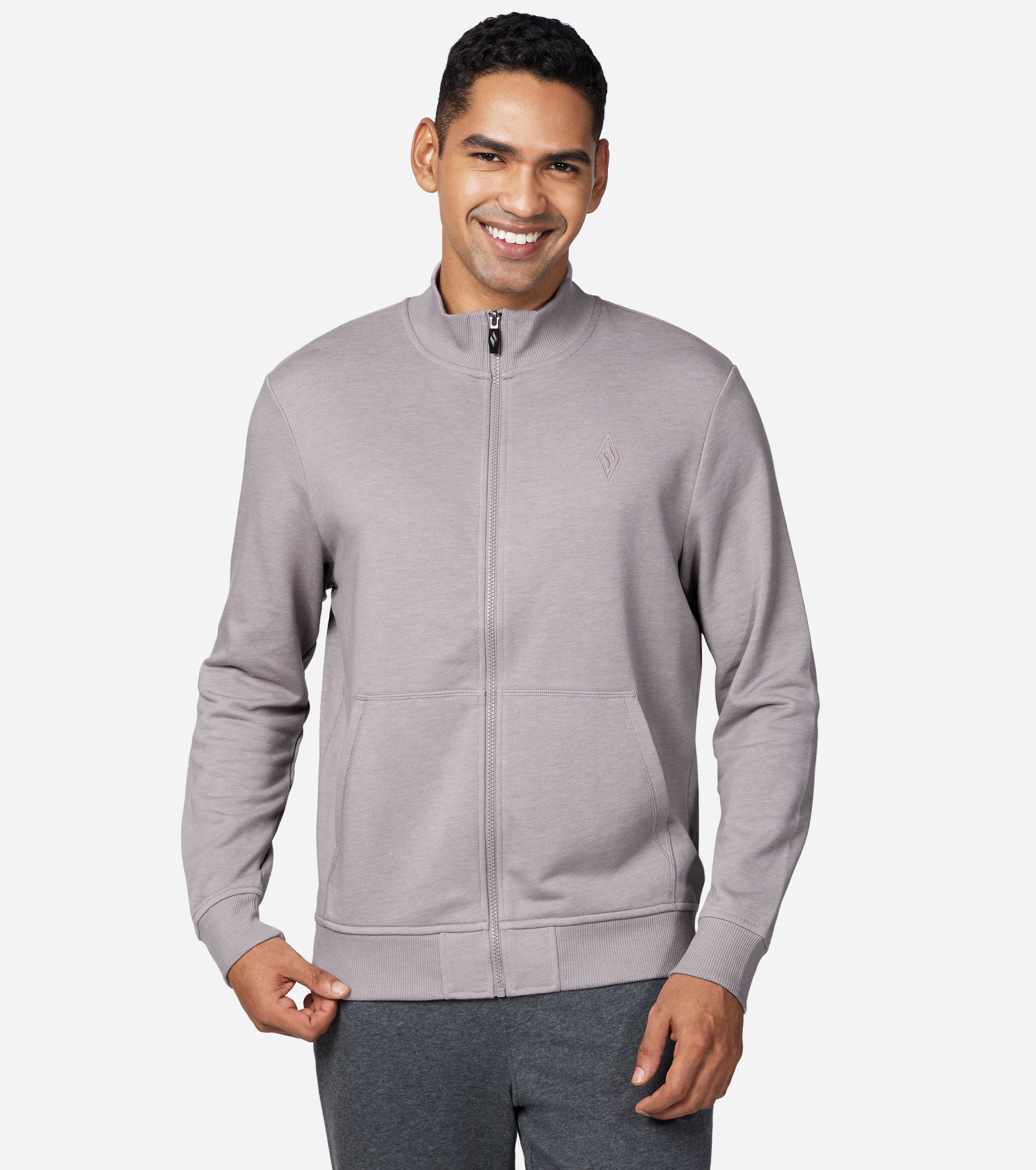 Side view of Skechers The Hoodless Hoodie GoWalk EV Men's jacket with modern design