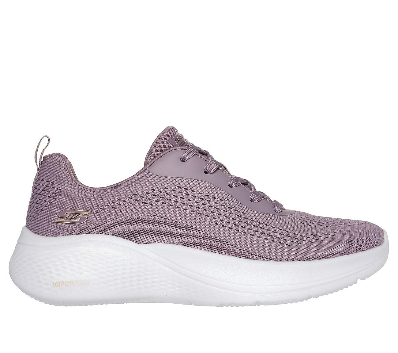 A chic and lightweight women’s lace-up sneaker with a breathable knit upper, cushioned memory foam insole, and a flexible, durable outsole for all-day comfort