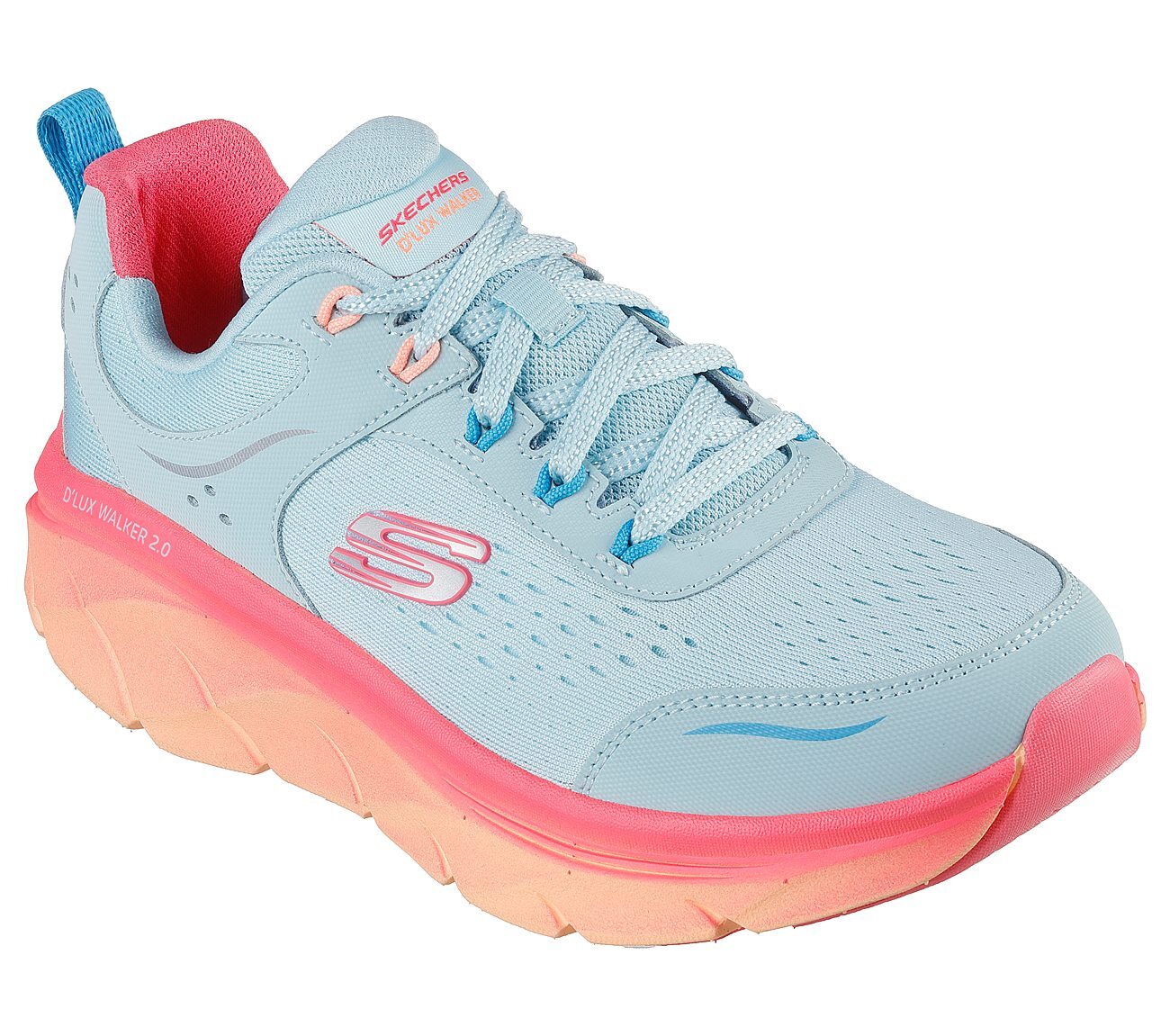 SKECHERS D'LUX WALKER 2.0-NEON SITES Women's Sneakers-150107-AQMT