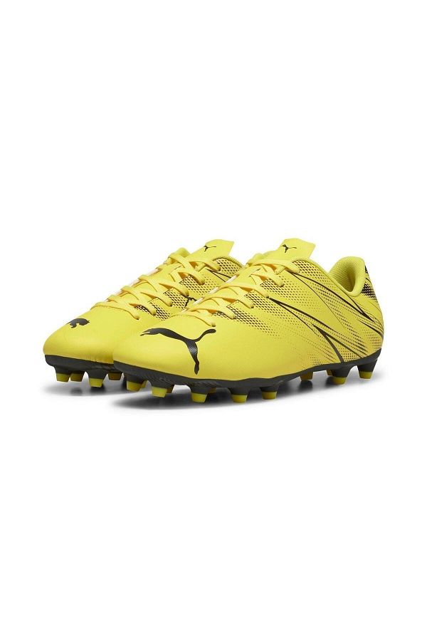 Side view of PUMA Men's Sports Lace-Up Sneakers, showcasing the breathable upper, cushioned midsole, durable outsole, and iconic PUMA logo, designed for performance and comfort in sports activities.