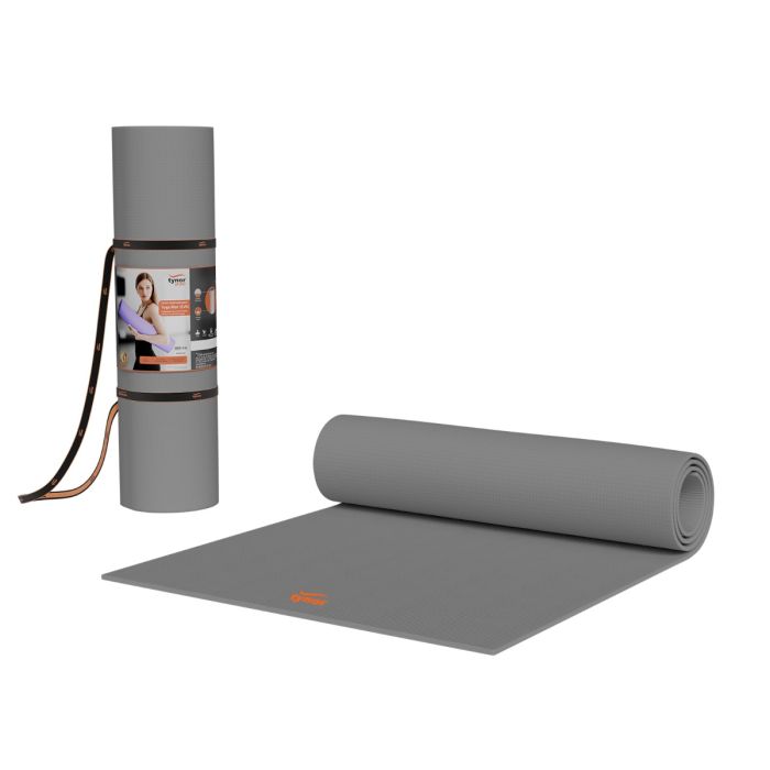 The image displays the Tynor Yoga Mat EVA from a top-down angle, showcasing its non-slip surface and thick padding for comfort and support during yoga or fitness sessions