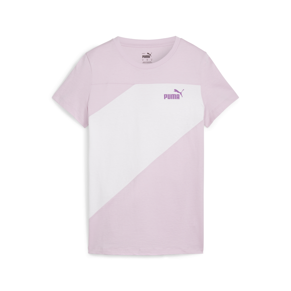 Front view of PUMA Women's Crew, showcasing the relaxed fit, soft fabric, and signature PUMA logo for a stylish and comfortable casual look.