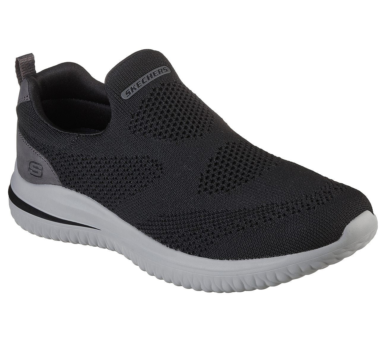 SKECHERS DELSON 3.0 - FAIRFIELD MEN'S SLIP ON SLIP ON SHOE - 210405-BLK