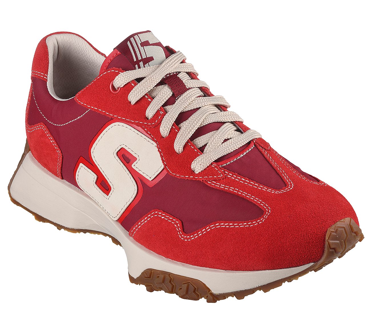 SKECHERS UPPER CUT NEO JOGGER - LANTIS MEN'S LACE UP LIFESTYLE SHOES - 210744-RED