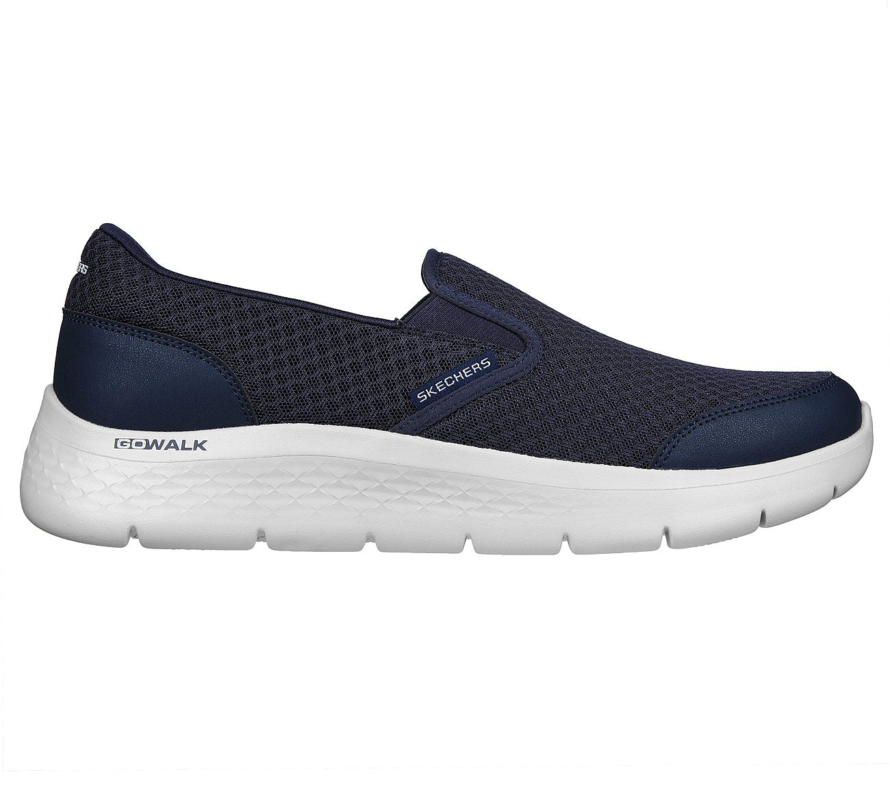 SKECHERS GO WALK FLEX - REQUEST MEN'S SLIP ON SLIP ON SHOE - 216485-NVGY