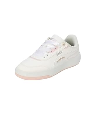 Side view of PUMA Women's Lifestyle Lace-Up Sneakers, showcasing the sleek design, breathable upper, cushioned insole, and iconic PUMA logo, designed for comfort and style in everyday wear.