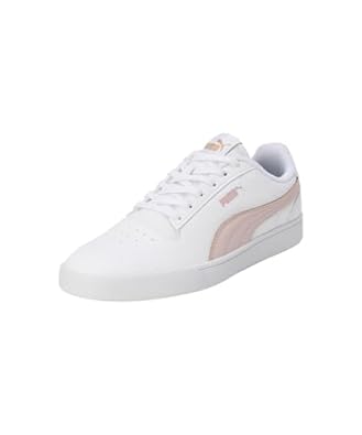 Side view of PUMA Women's Lifestyle Lace-Up Sneakers, showcasing the sleek design, breathable upper, cushioned insole, and iconic PUMA logo, designed for comfort and style in everyday wear.