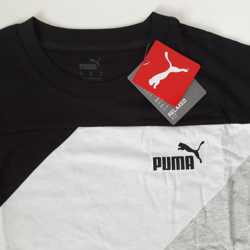 Puma PUMA POWER Colorblock Tee PUMA Black Men's T-Shirt-67892901