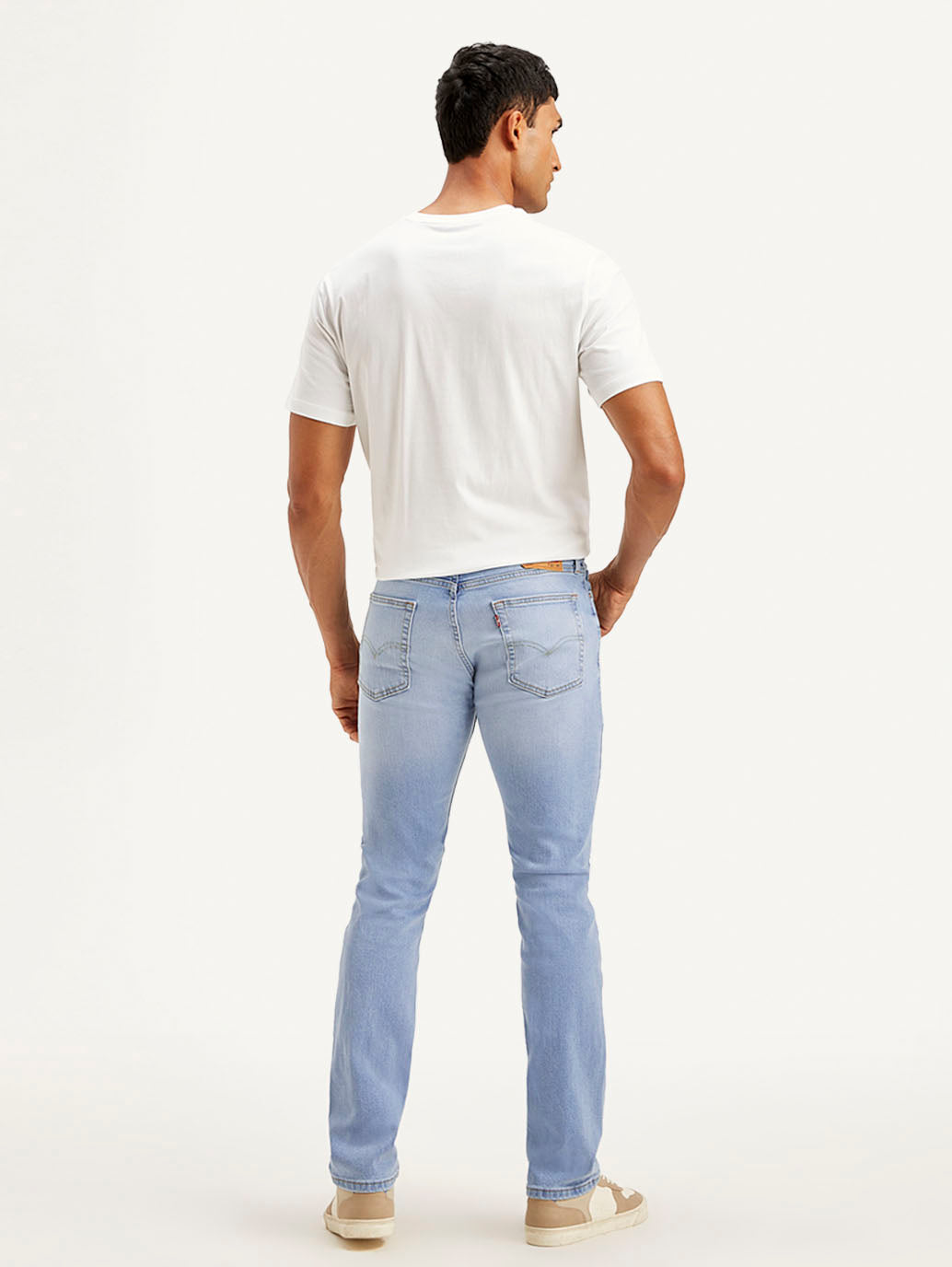 LEVIS Men's 513 Slim Straight Fit Light Blue Jeans