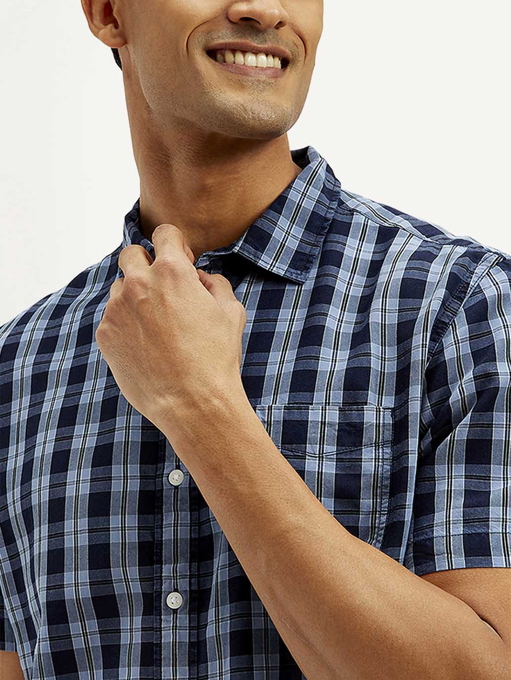 LEVIS Men's Checkered Slim Fit Shirt