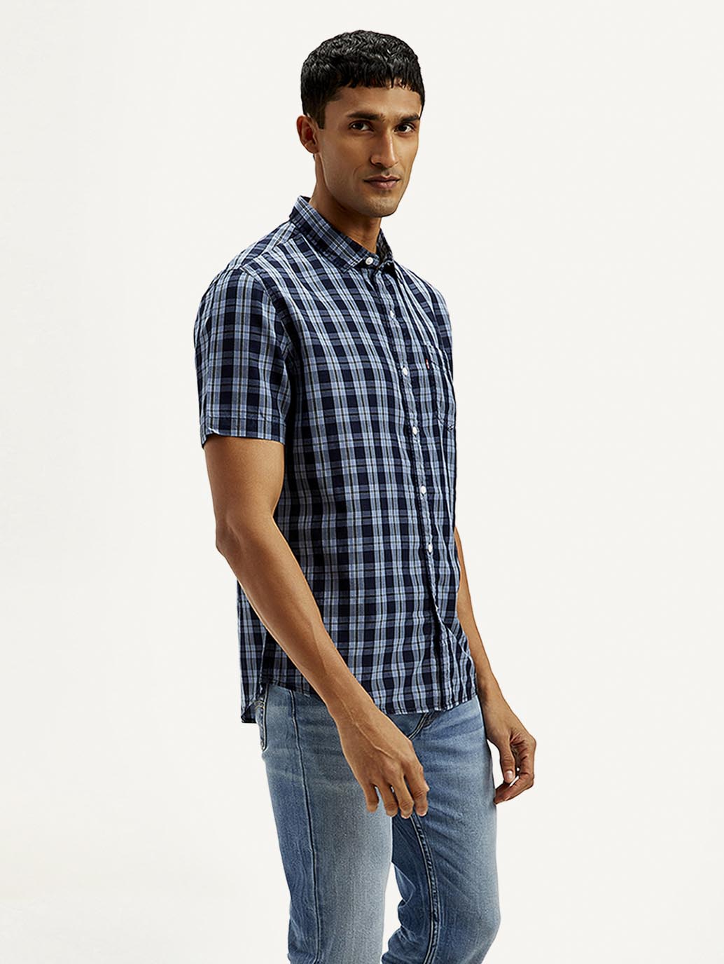 LEVIS Men's Checkered Slim Fit Shirt