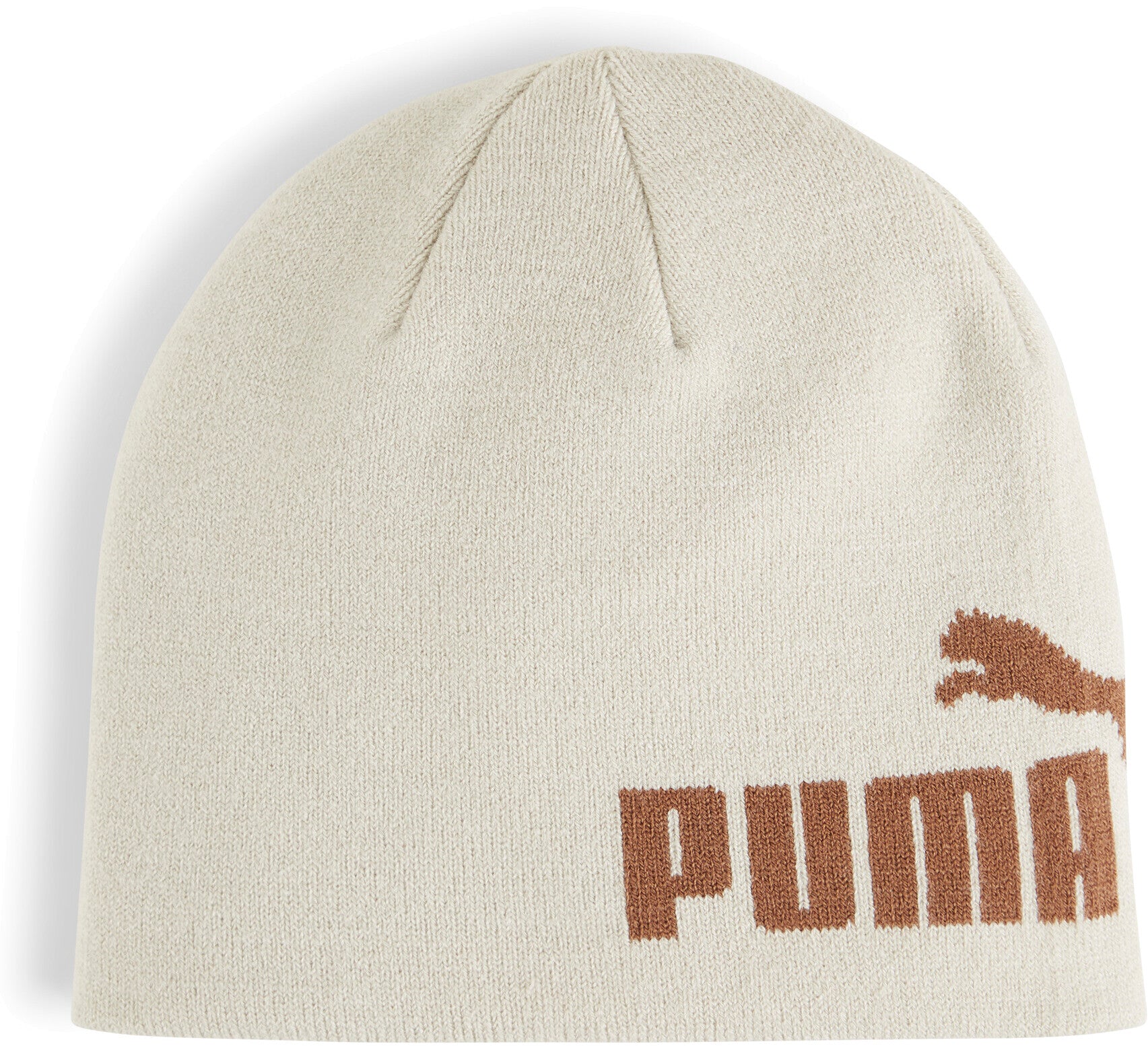 Front view of PUMA Men's Beanie Cap, highlighting the soft fabric, snug fit, and iconic PUMA logo, designed to keep you warm and stylish in colder weather.