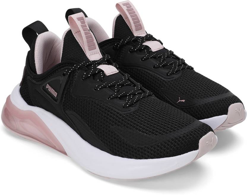 Side view of PUMA Women's Lifestyle Lace-Up Sneakers, showcasing the sleek design, breathable upper, cushioned insole, and iconic PUMA logo, designed for comfort and style in everyday wear.