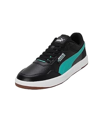 Side view of PUMA Men's Lifestyle Lace-Up Sneakers, showcasing the sleek design, breathable upper, cushioned insole, and iconic PUMA logo, designed for comfort and style in everyday wear.