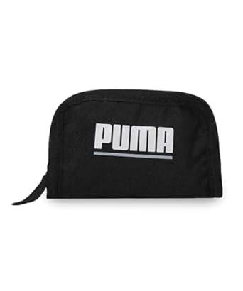 Side view of PUMA Unisex Lifestyle Wallet, showcasing the multiple compartments, durable material, and iconic PUMA logo, designed for both style and practicality.