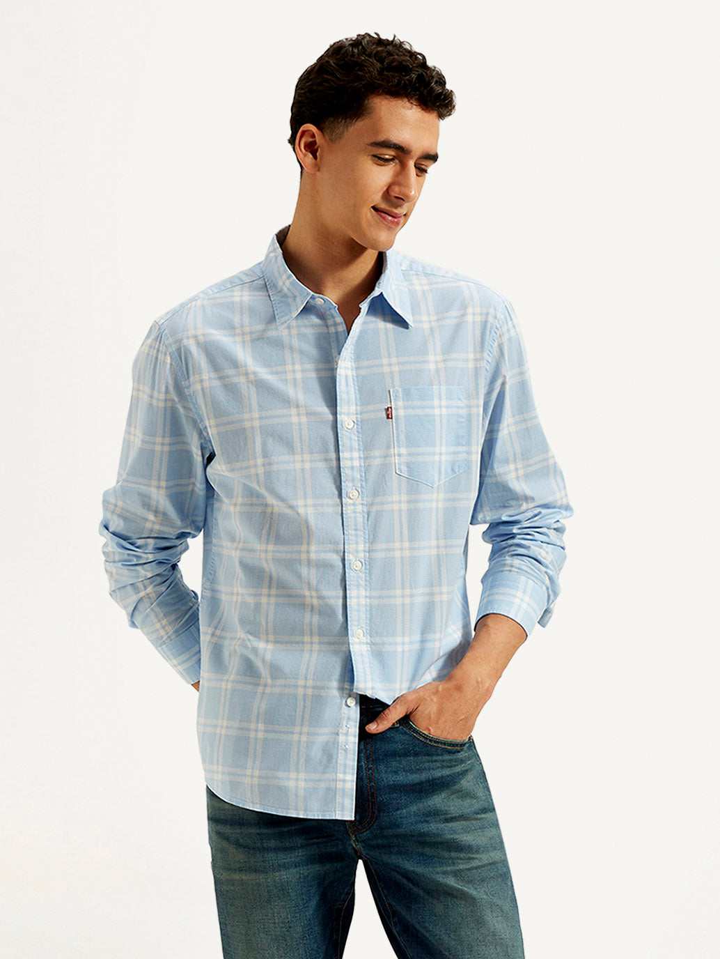 LEVIS Men's Checkered Slim Fit Shirt