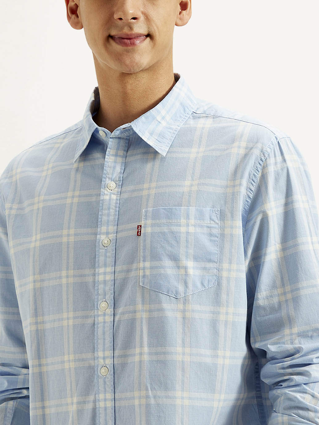 LEVIS Men's Checkered Slim Fit Shirt