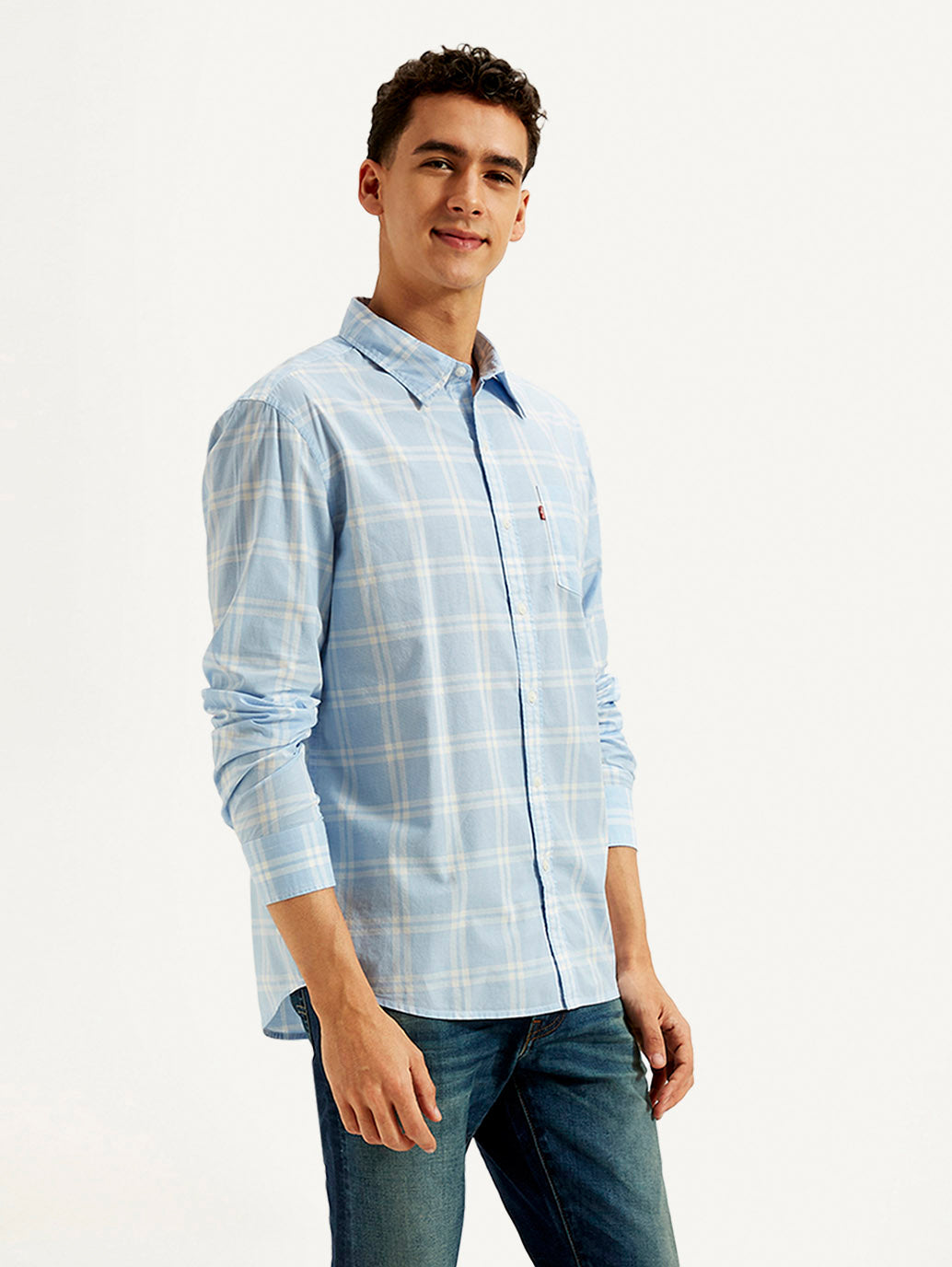 LEVIS Men's Checkered Slim Fit Shirt