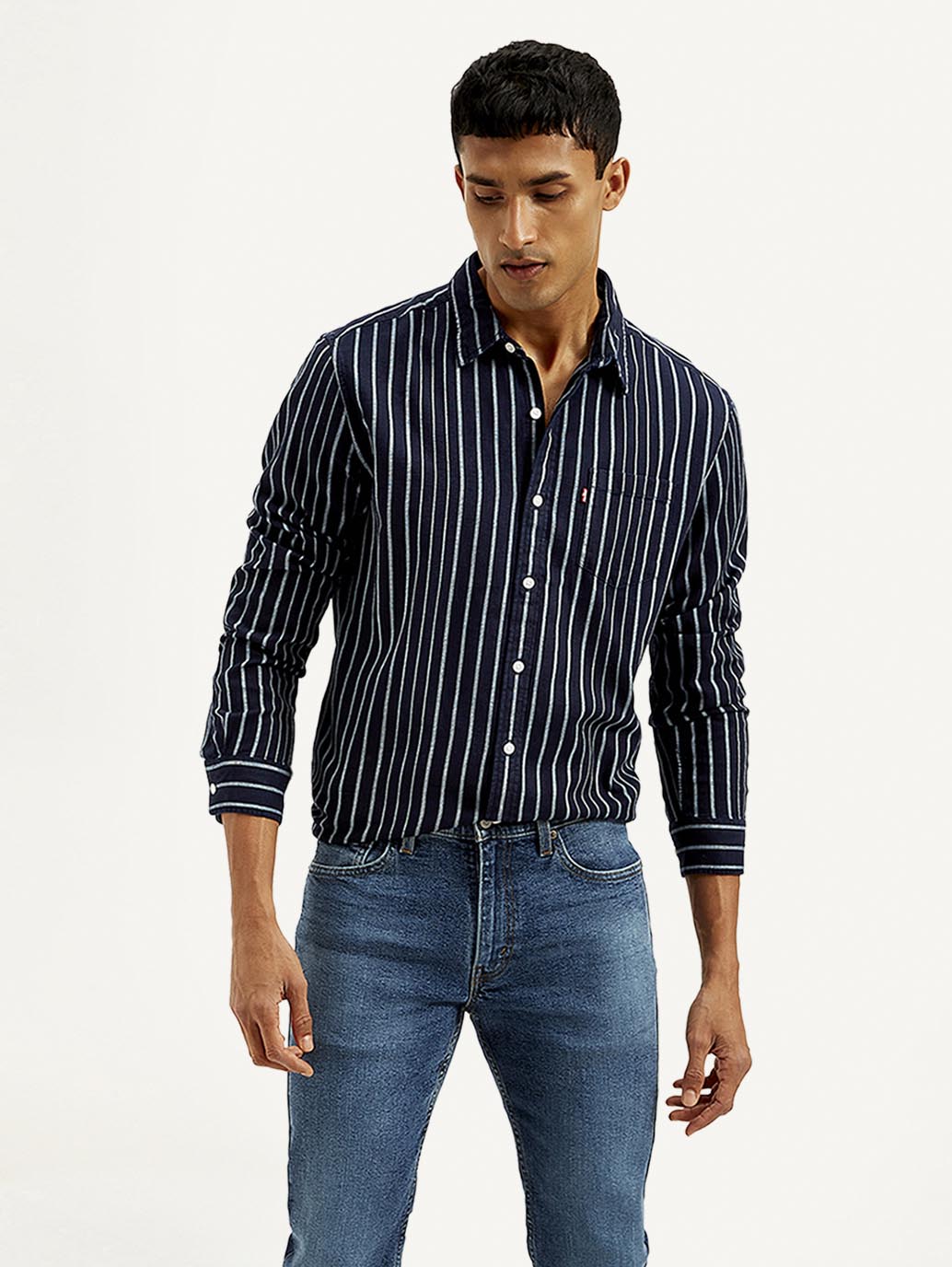 LEVIS Men's Striped Slim Fit Shirt