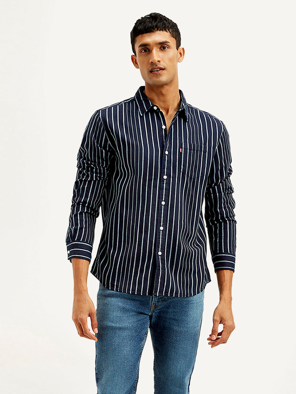 LEVIS Men's Striped Slim Fit Shirt