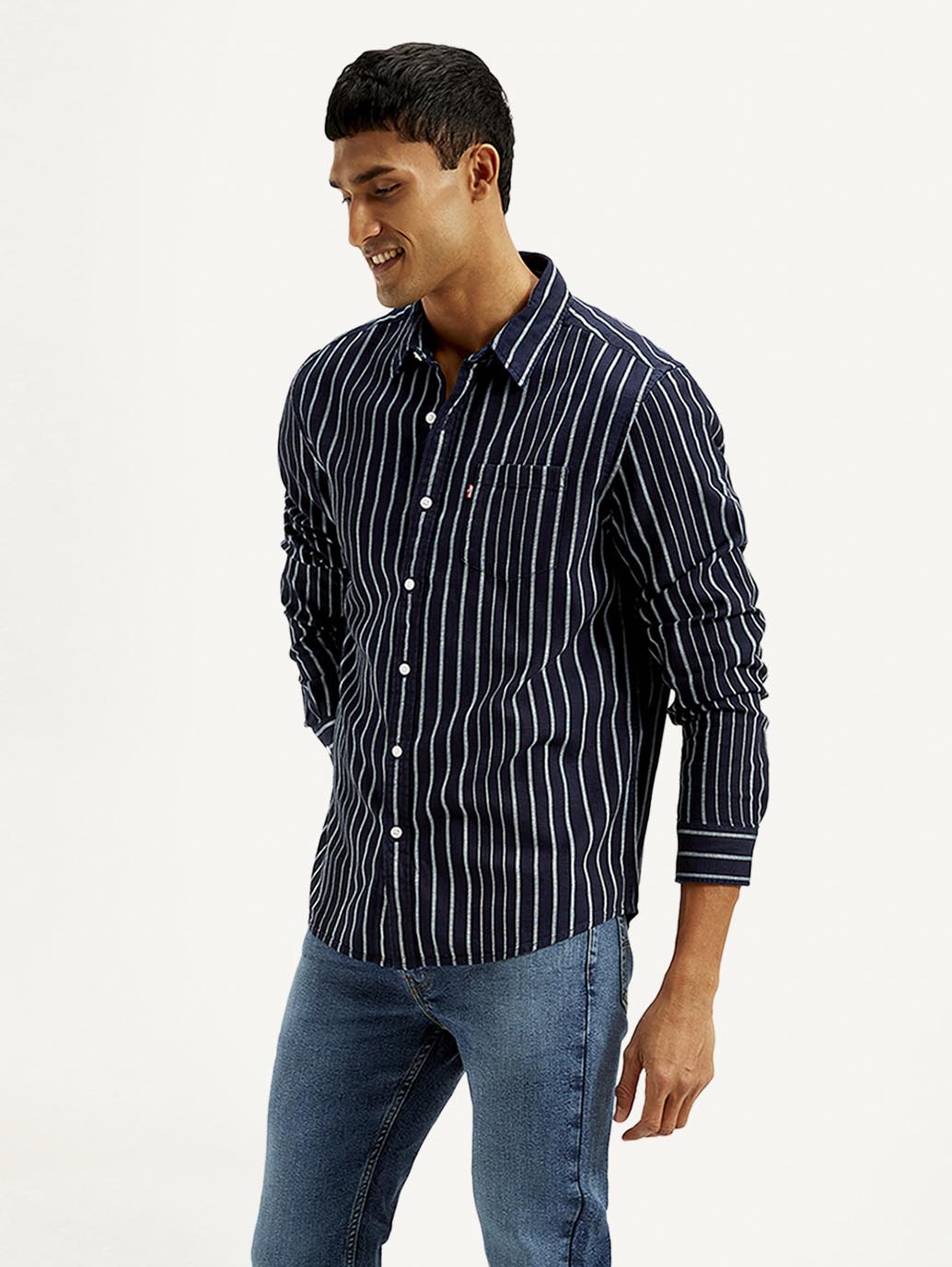 LEVIS Men's Striped Slim Fit Shirt