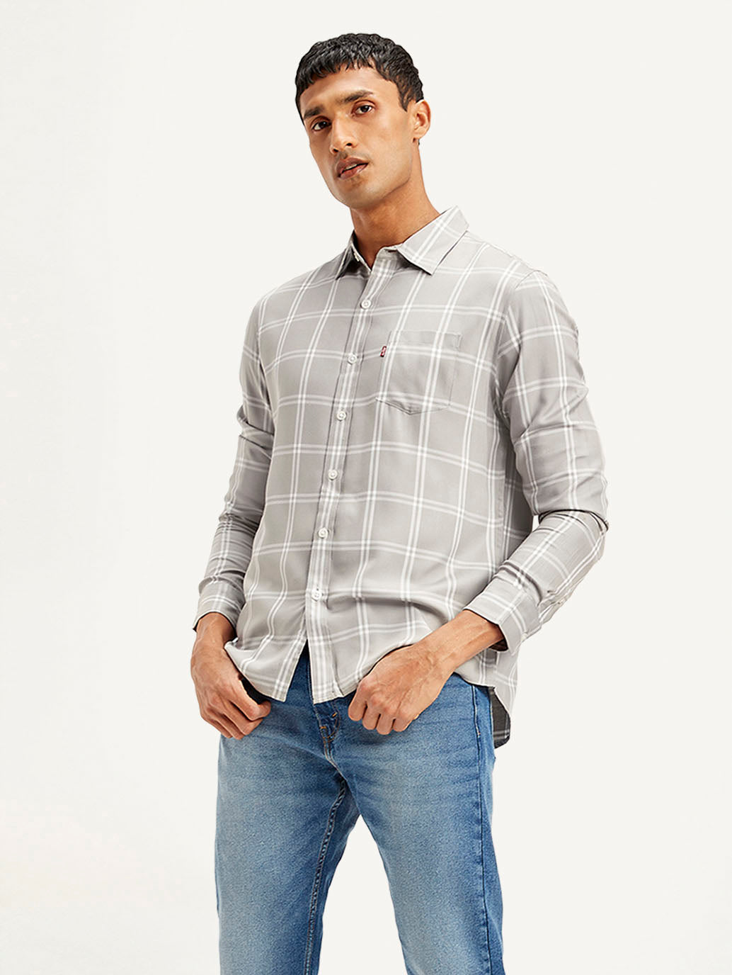 LEVIS Men's Checkered Slim Fit Shirt