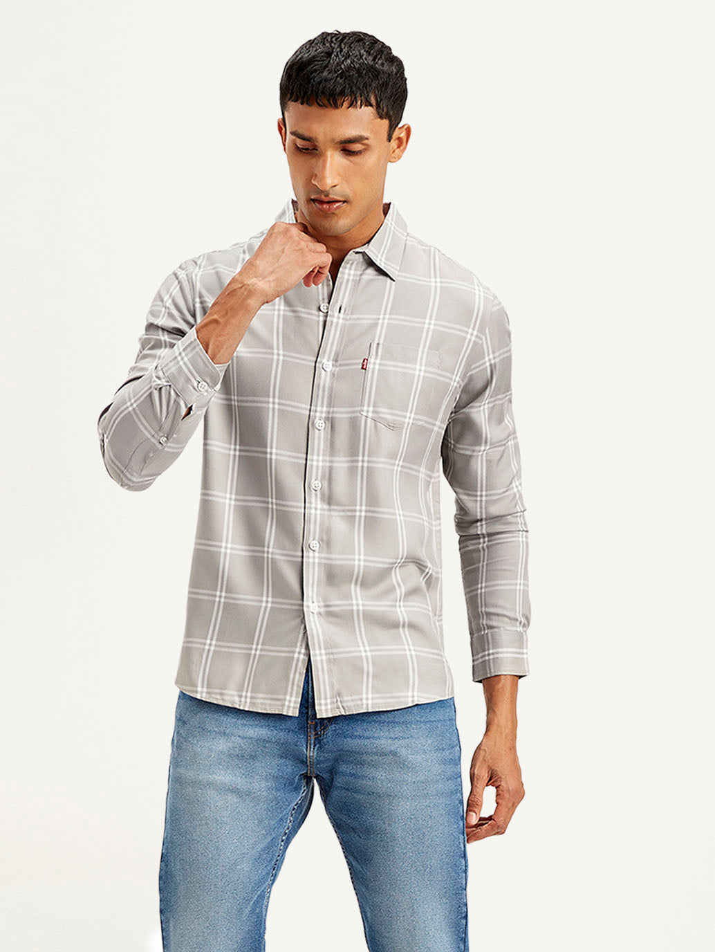 LEVIS Men's Checkered Slim Fit Shirt