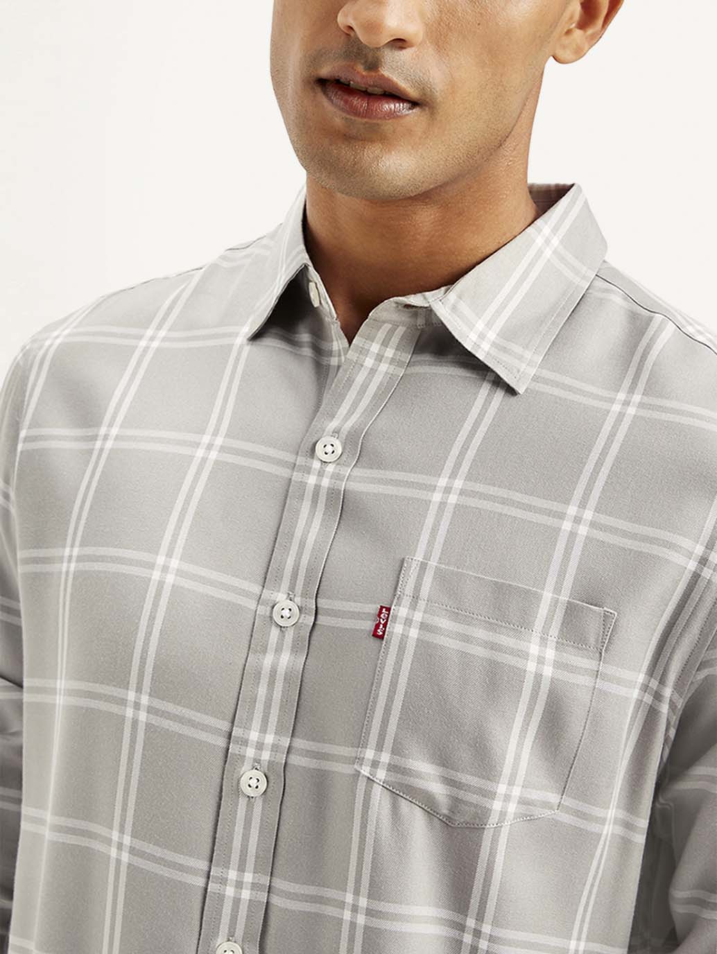 LEVIS Men's Checkered Slim Fit Shirt