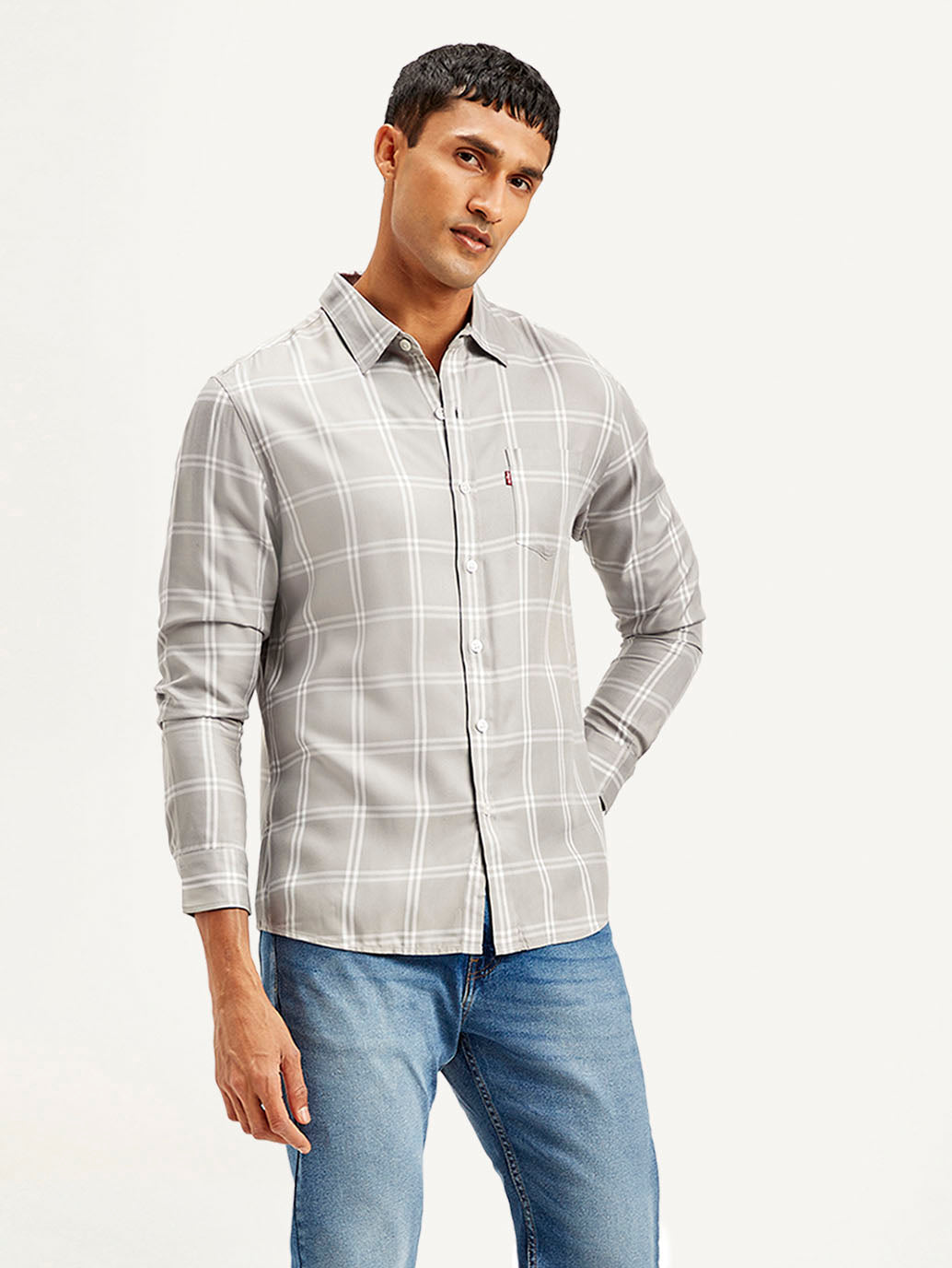 LEVIS Men's Checkered Slim Fit Shirt