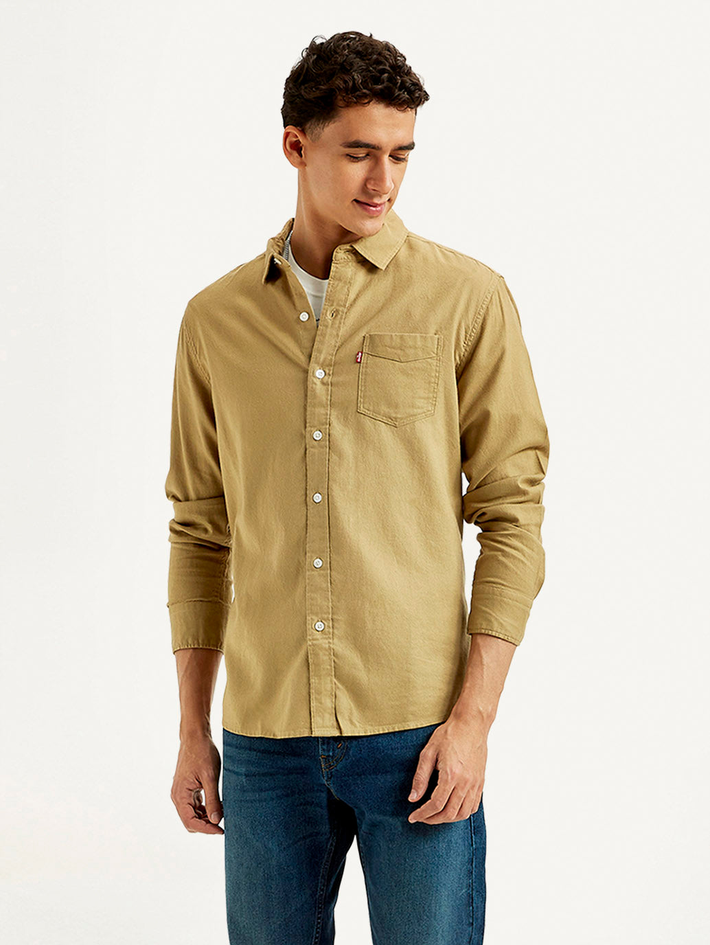 LEVIS Men's Solid Slim Fit Oxford Shirt