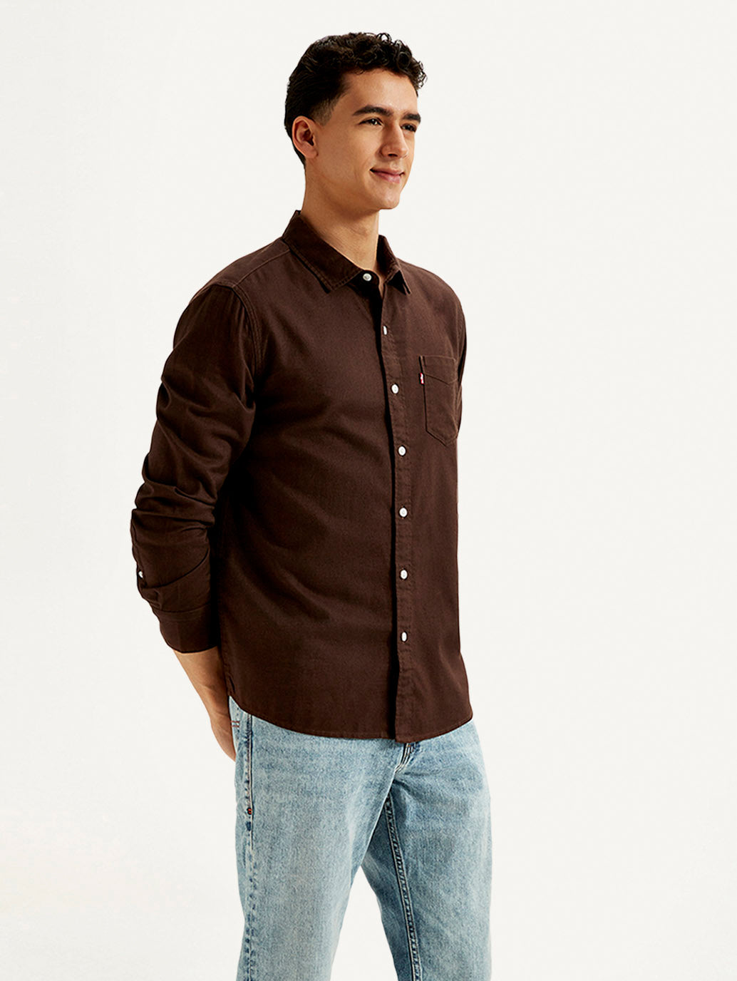 LEVIS Men's Solid Slim Fit Oxford Shirt