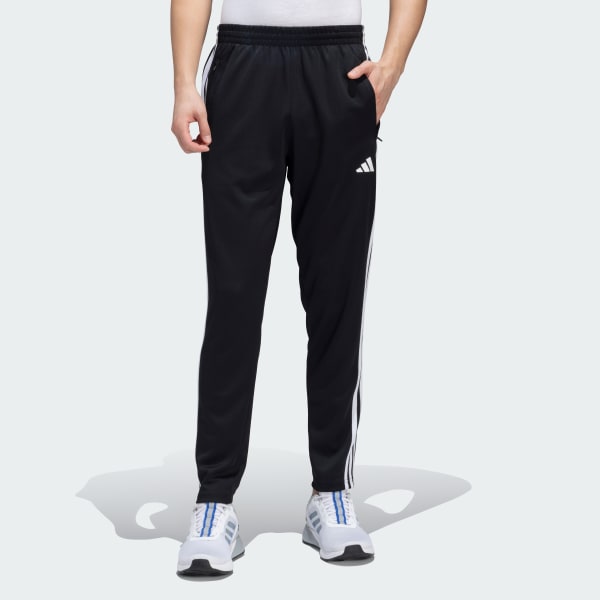 A high-performance pair of Adidas men's training pants in classic black, designed for breathability, flexibility, and all-day comfort. Made from lightweight, moisture-wicking fabric, these pants keep you cool and dry during workouts or casual wear