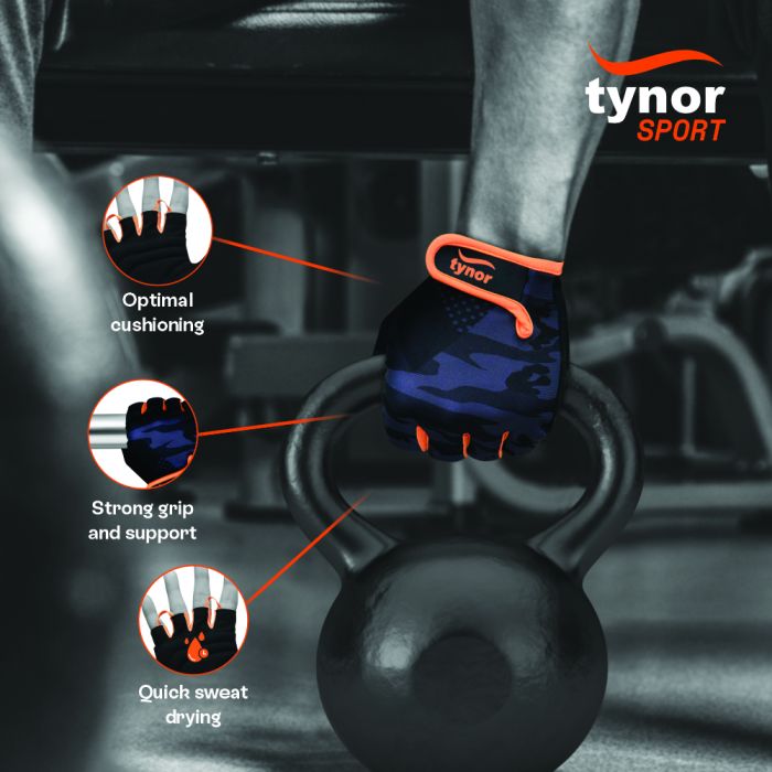 Tynor TYNORGRIP GYM GLOVES PAIR Men's Gloves-133000400906001