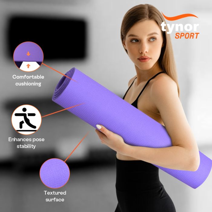 Tynor Yoga Mat EVA (Purple) Unisex Yoga Mat-133000215016001