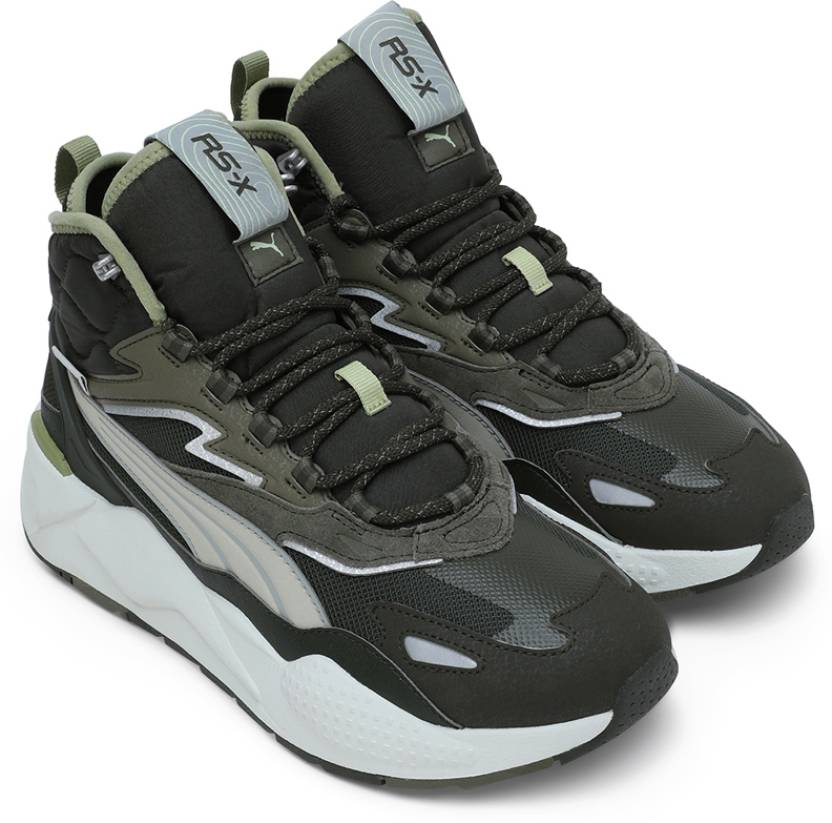 Side view of PUMA Men's Lifestyle Lace-Up Sneakers, showcasing the sleek design, breathable upper, cushioned insole, and iconic PUMA logo, designed for comfort and style in everyday wear.