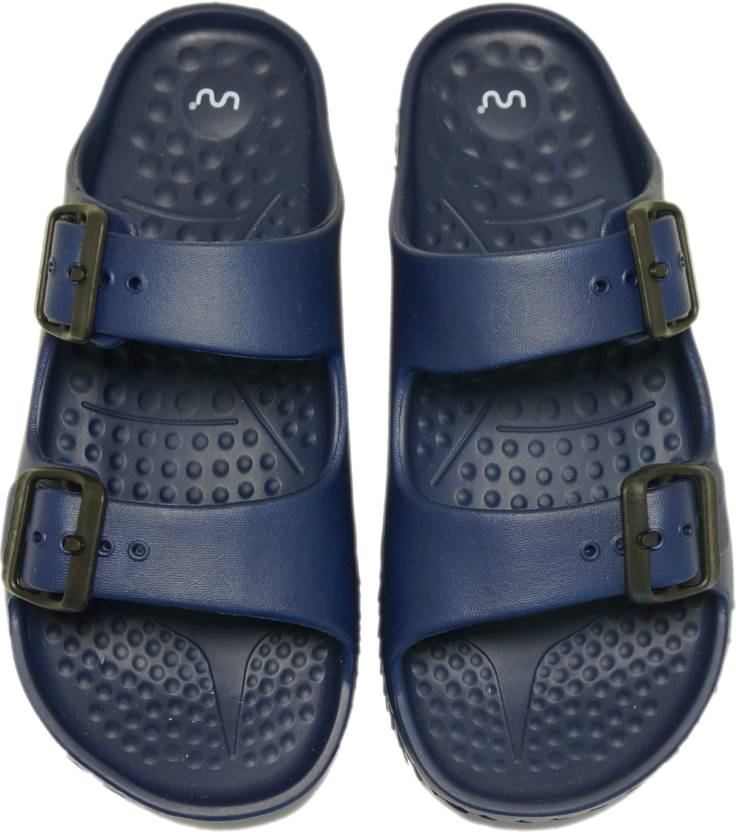 Doubleu Slide displayed from various angles, featuring adjustable straps, cushioned footbed, and stylish design