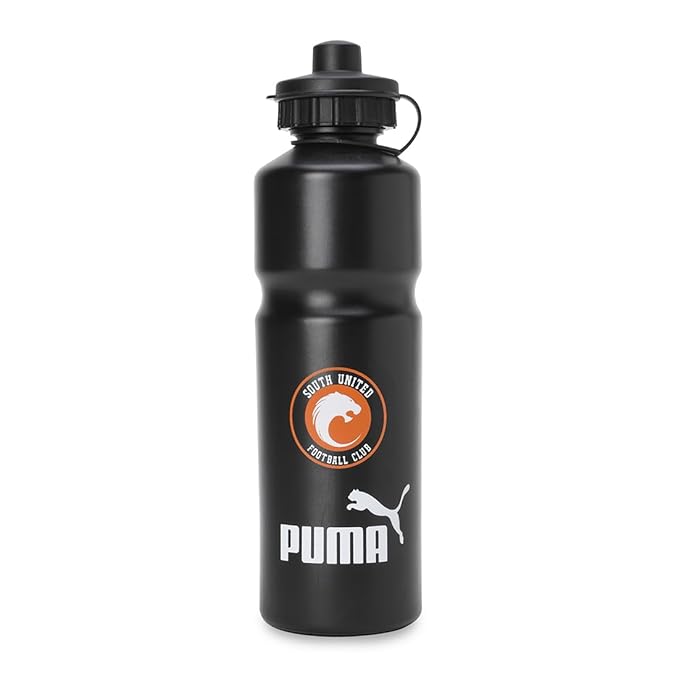 Close-up view of PUMA Unisex Active Sipper, showcasing the durable body, easy-to-use sipper cap, and signature PUMA logo, designed for sports and active hydration.