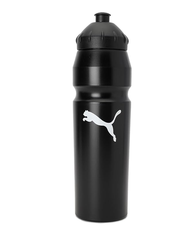 Close-up view of PUMA Unisex Active Sipper, showcasing the durable body, easy-to-use sipper cap, and signature PUMA logo, designed for sports and active hydration.