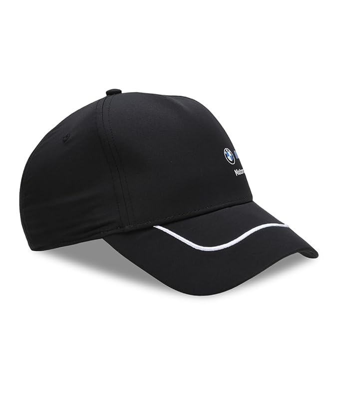 Side view of PUMA Unisex Cap, showcasing the lightweight fabric, adjustable strap, and PUMA logo, designed for comfort and style during active or casual wear.