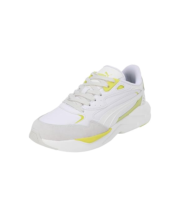 Side view of PUMA Women's Lifestyle Lace-Up Sneakers, showcasing the sleek design, breathable upper, cushioned insole, and iconic PUMA logo, designed for comfort and style in everyday wear.