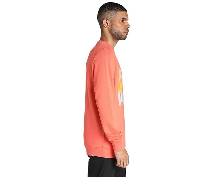 Puma Summer Squeeze crew II Salmon Men's Sweatshirt-67319835