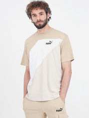 Front view of PUMA Men's Crew, showcasing its relaxed fit, modern design, and iconic logo for a casual and stylish look.