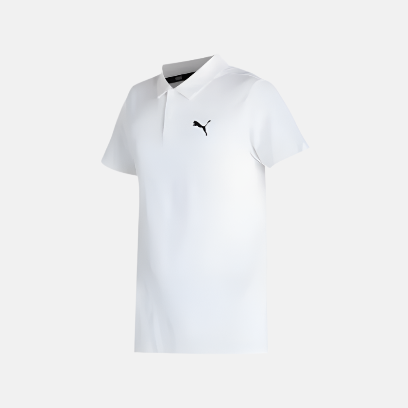 Puma All in Polo Puma White Men's Polo T-Shirts-67006402